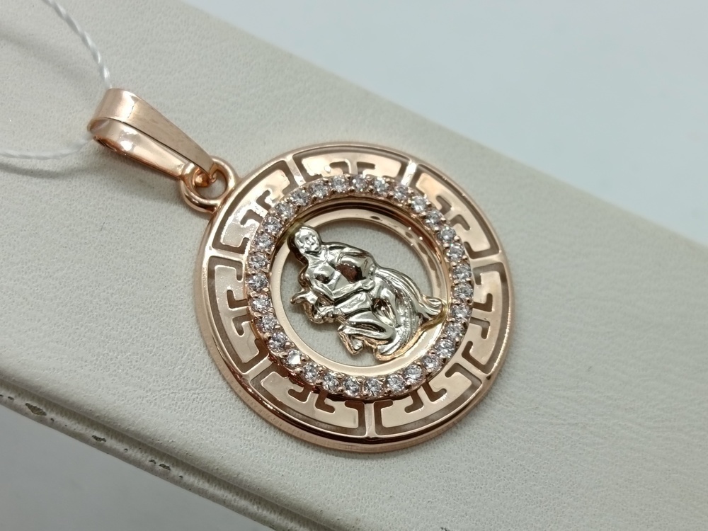 ПОДВЕСКА ЗНАК ЗОДИАКА ВОДОЛЕЙ (Au 585)