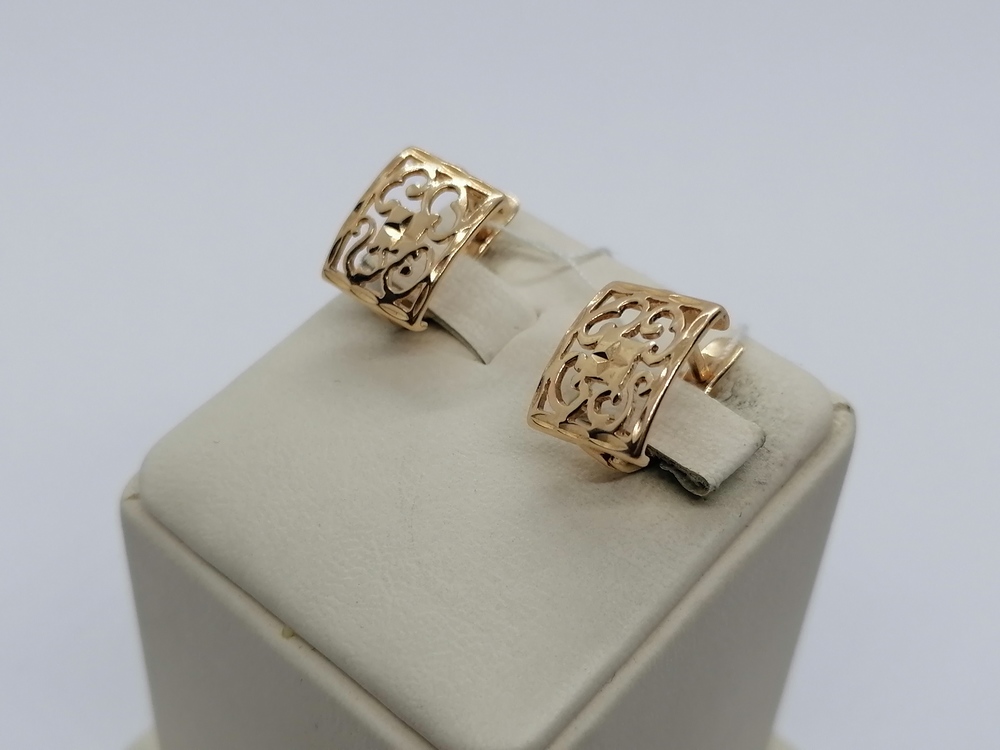 СЕРЬГИ БЕЗ КАМНЯ (Au 585)