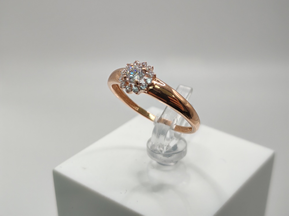 КОЛКМИ585 КОЛЬЦО С КАМНЯМИ (Au 585)