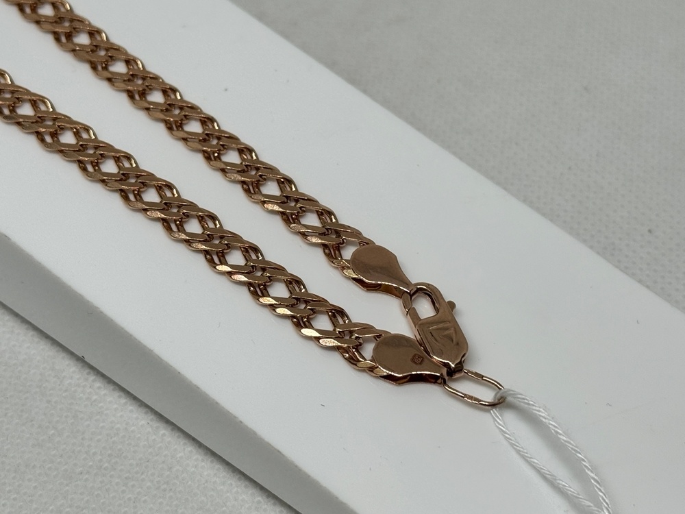 ЦЕПЬ ПОЛНОВЕСНАЯ Ромб двойной (Au 585)