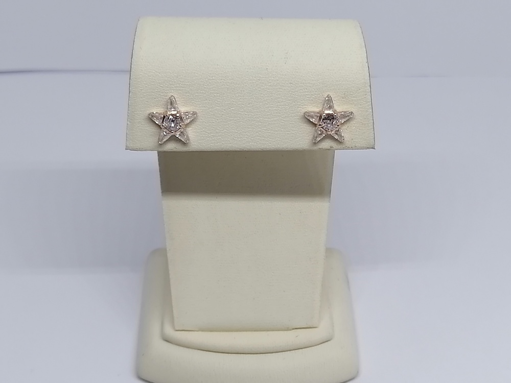 СЕРЬГИ ПУСЕТЫ с камнями (Au 585)