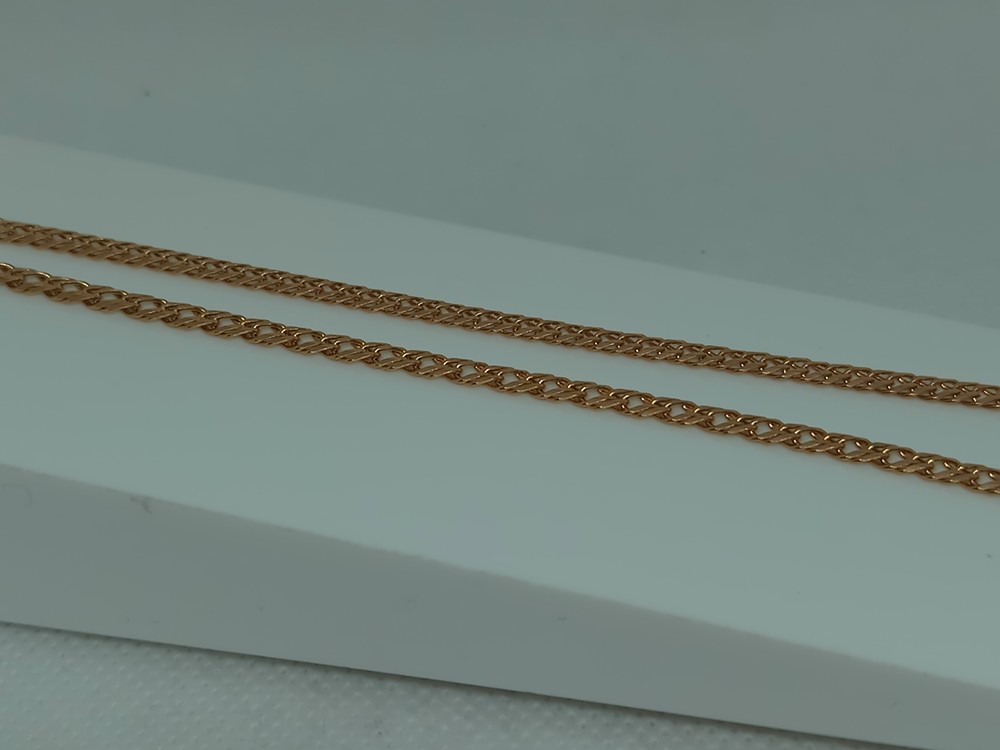 ЦЕПЬ ПОЛНОВЕСНАЯ Ромб двойной (Au 585)