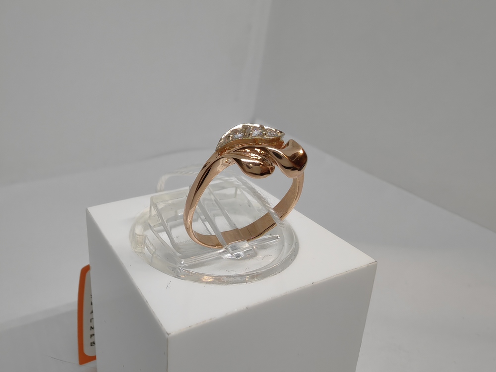 КОЛЬЦО С КАМНЯМИ (Au 585)