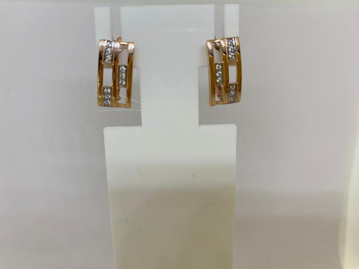 СЕРЬГИ С КАМНЯМИ (Au 585)