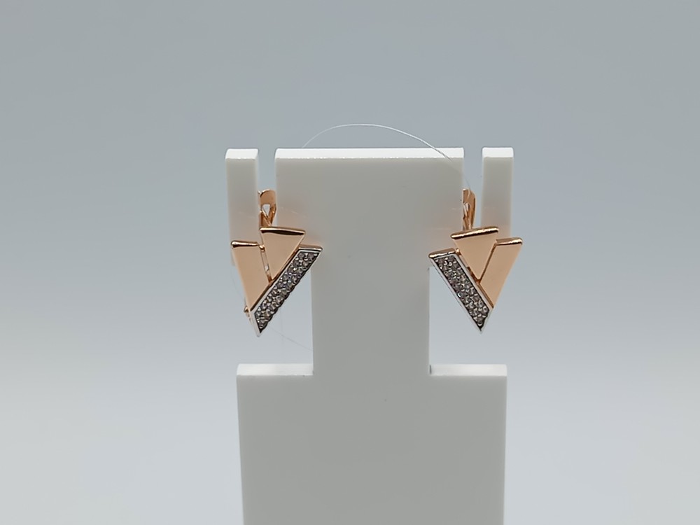 01-217431 СЕРЬГИ С КАМНЯМИ (Au 585)