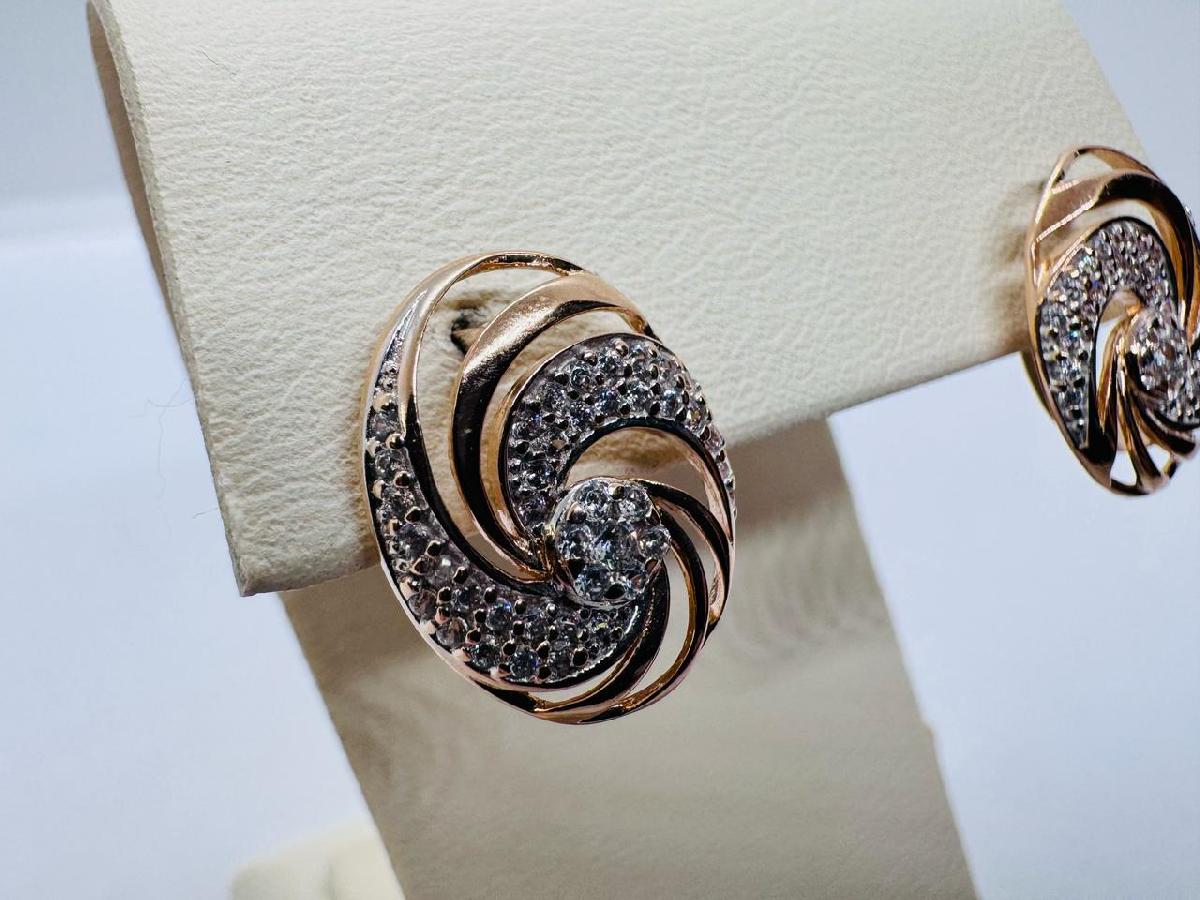 СЕРЬГИ С КАМНЯМИ (Au 585)