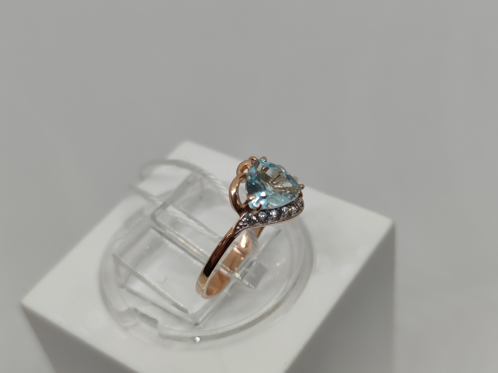 КОЛЬЦО С КАМНЯМИ (Au 585)