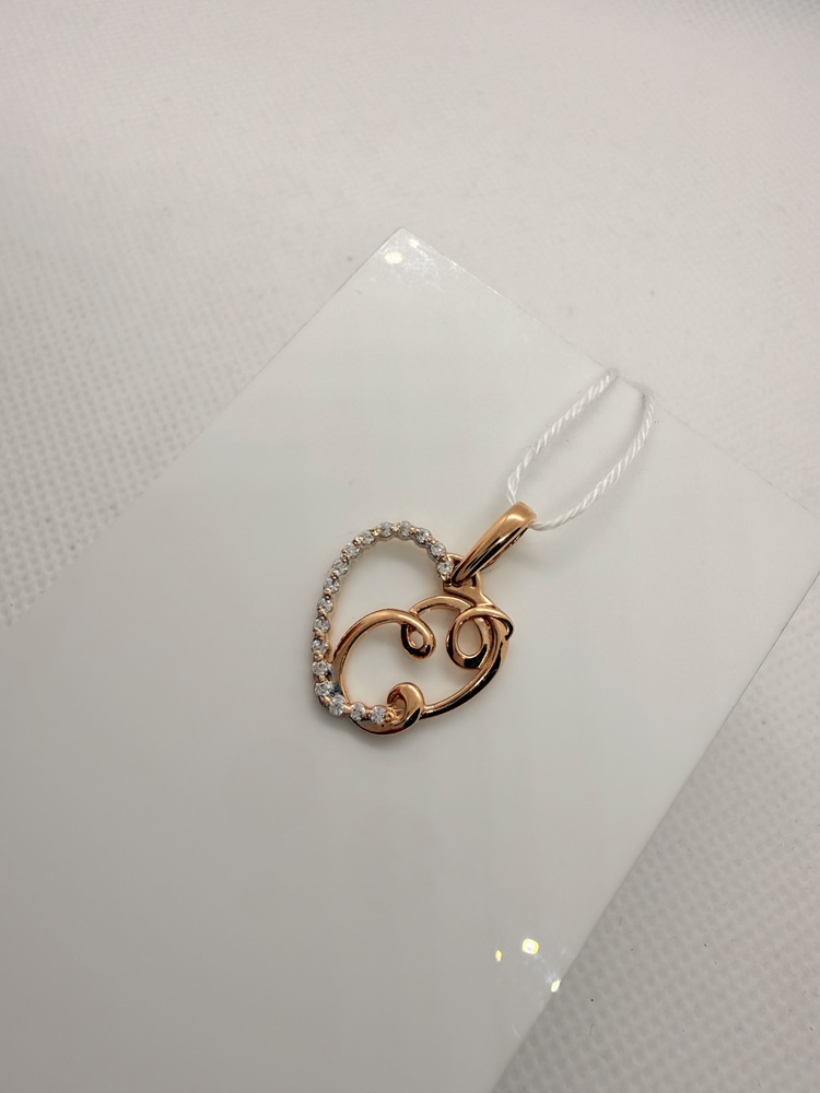 ПОДКМИ585 ПОДВЕСКА С КАМНЯМИ (Au 585)