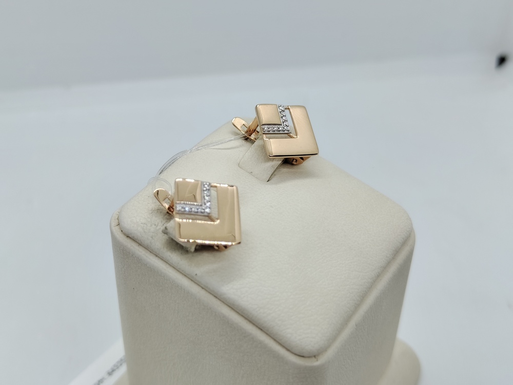 СЕРЬГИ С КАМНЯМИ (Au 585)