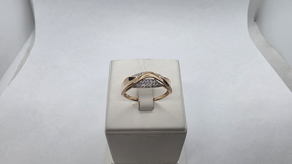 КОЛЬЦО С КАМНЯМИ (Au 585)