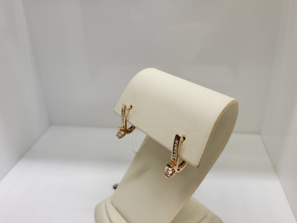 С0750-120 СЕРЬГИ БРИЛЛИАНТ (Au 585)