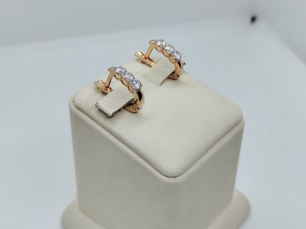 СЕРЬГИ С КАМНЯМИ (Au 585)