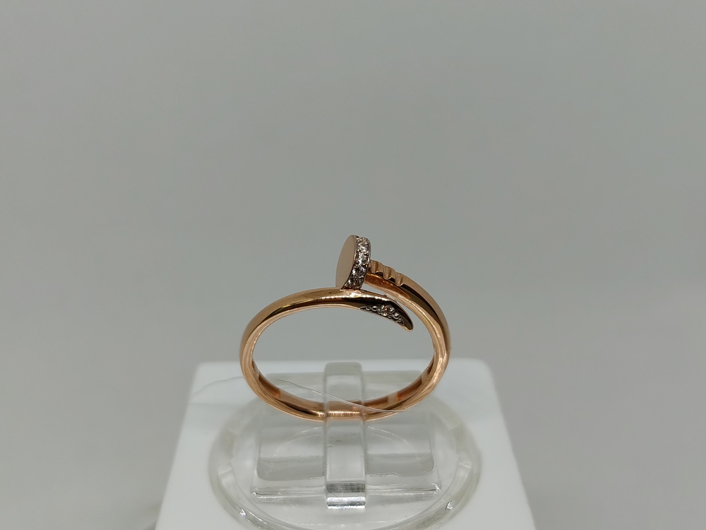 КОЛЬЦО С КАМНЯМИ (Au 585)