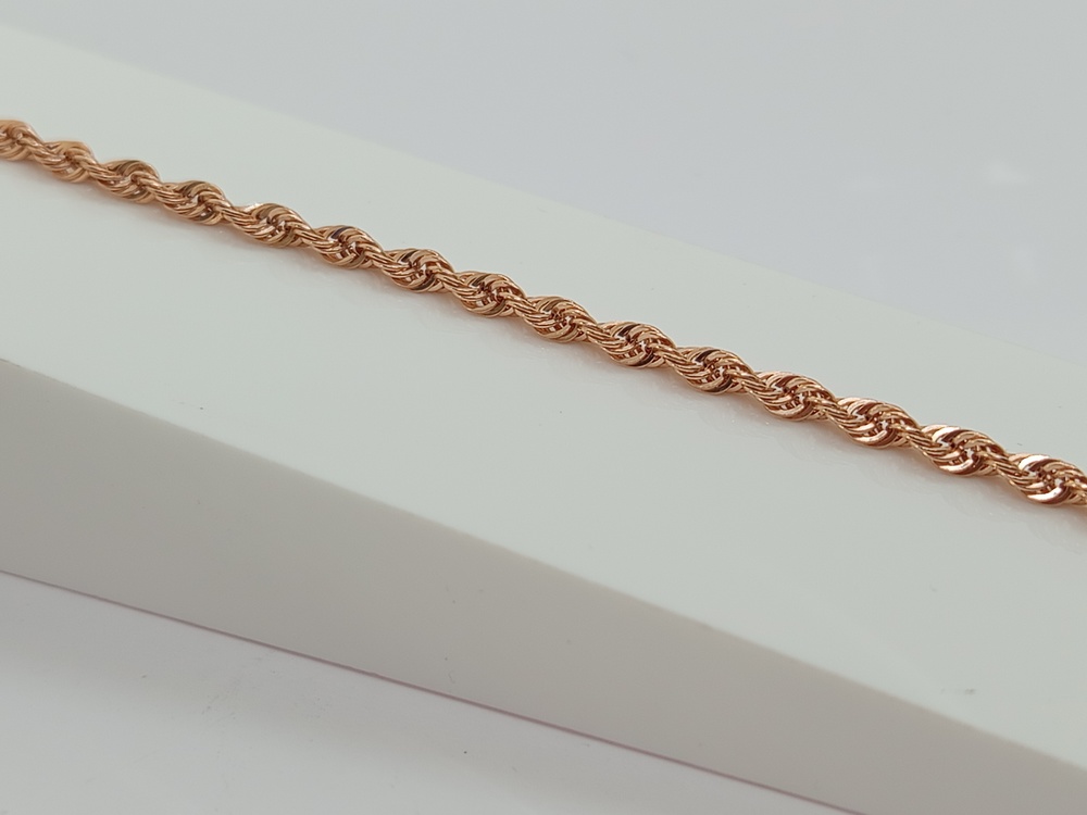 БРАСЛЕТ ПУСТОТЕЛЫЙ Веревка (Au 585)