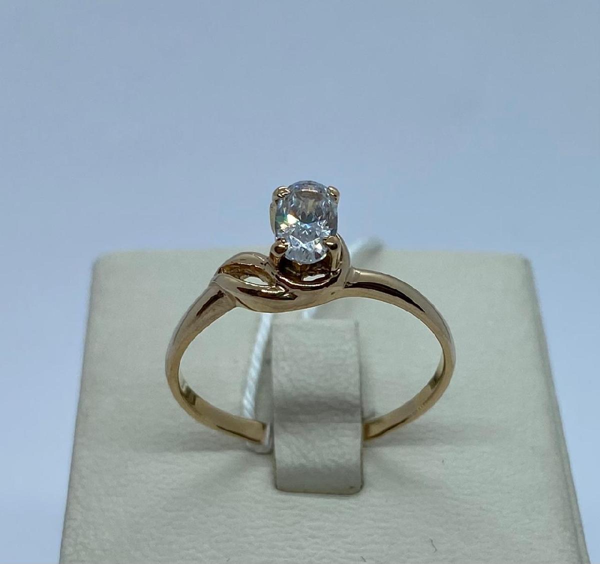 КОЛЬЦО С КАМНЕМ (Au 585)