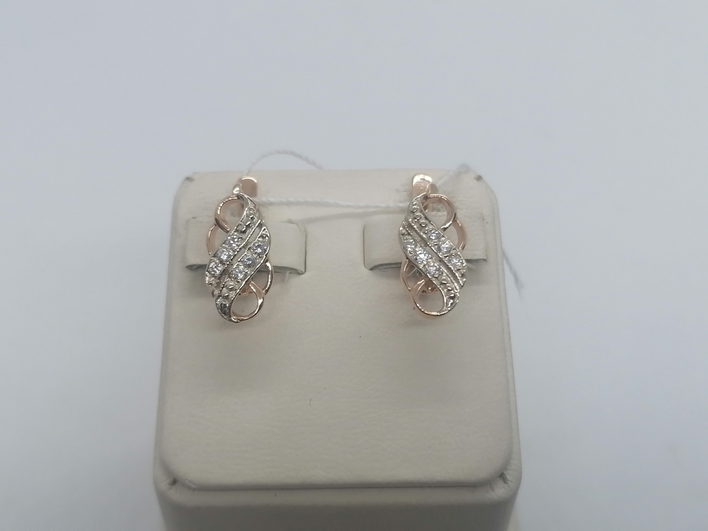 СЕРЬГИ С КАМНЯМИ (Au 585)