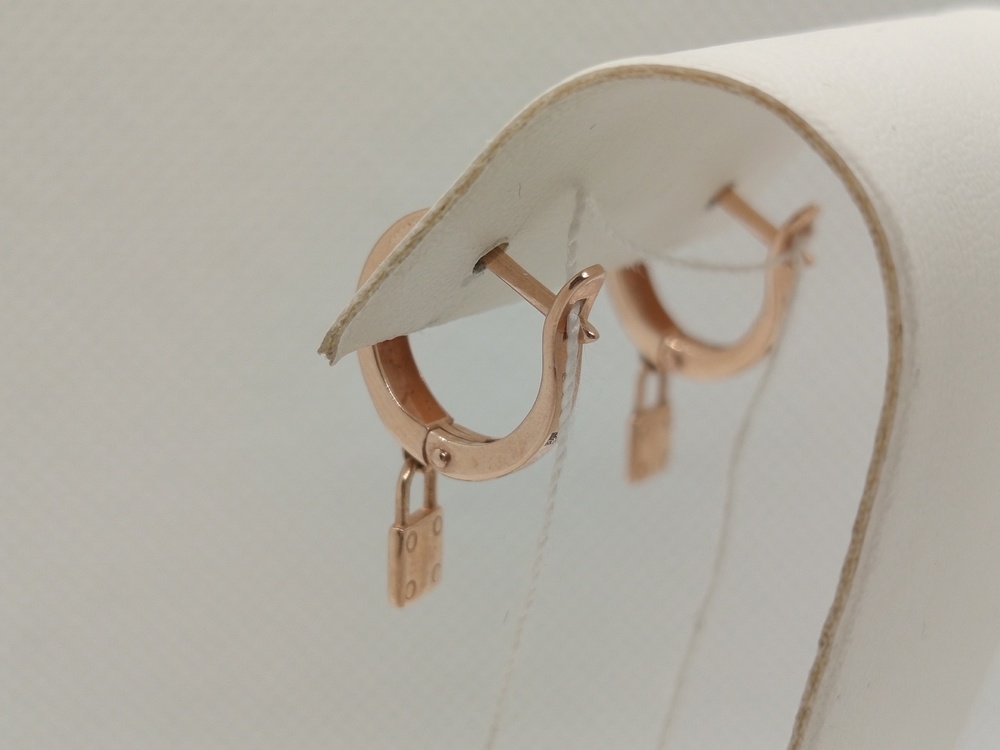 СЕРЬГИ БЕЗ КАМНЯ (Au 585)