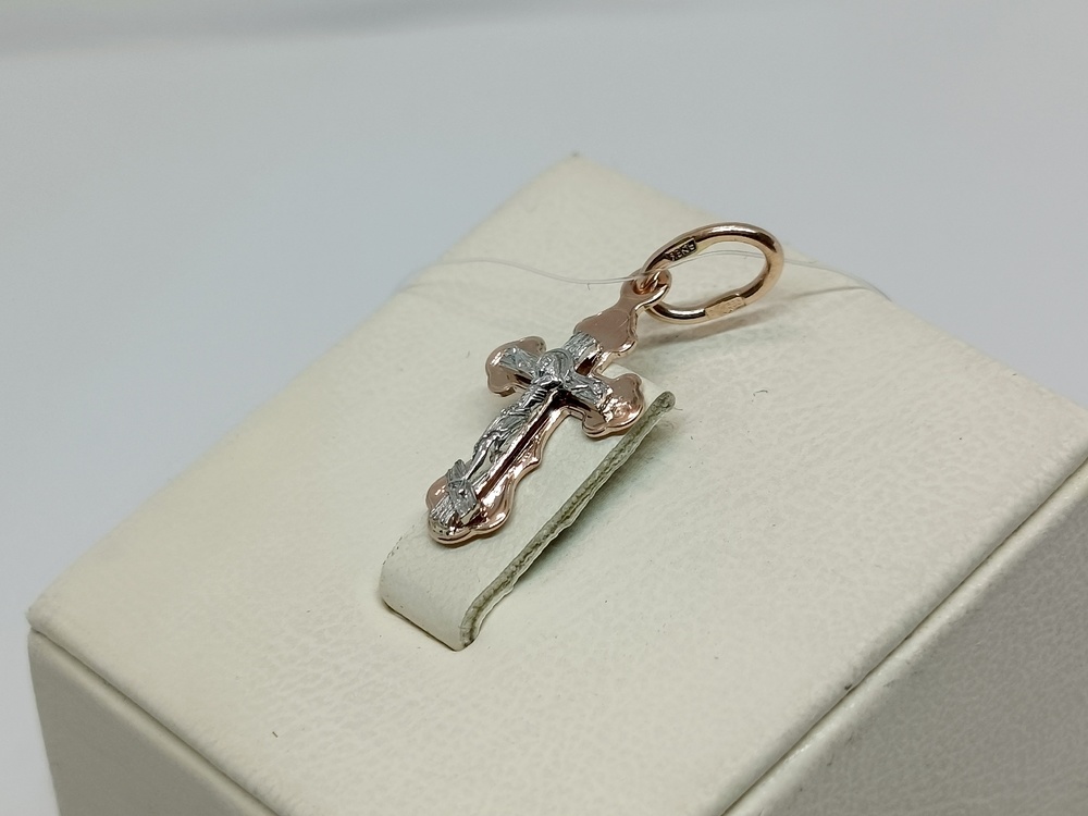 ПОДВЕСКА КРЕСТ без камня (Au 585)