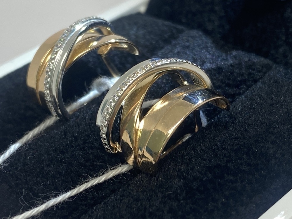 СКМИ585 СЕРЬГИ С КАМНЯМИ (Au 585)