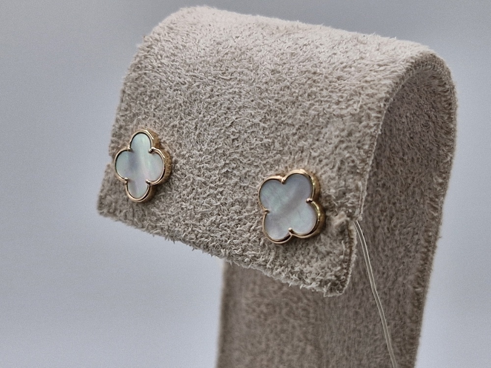 СЕРЬГИ ПУСЕТЫ с камнем (Au 585)