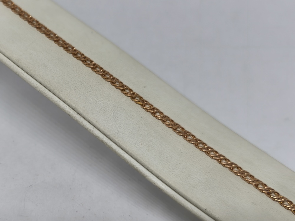 БРАСЛЕТ ПОЛНОВЕСНЫЙ Ромб двойной Au 585