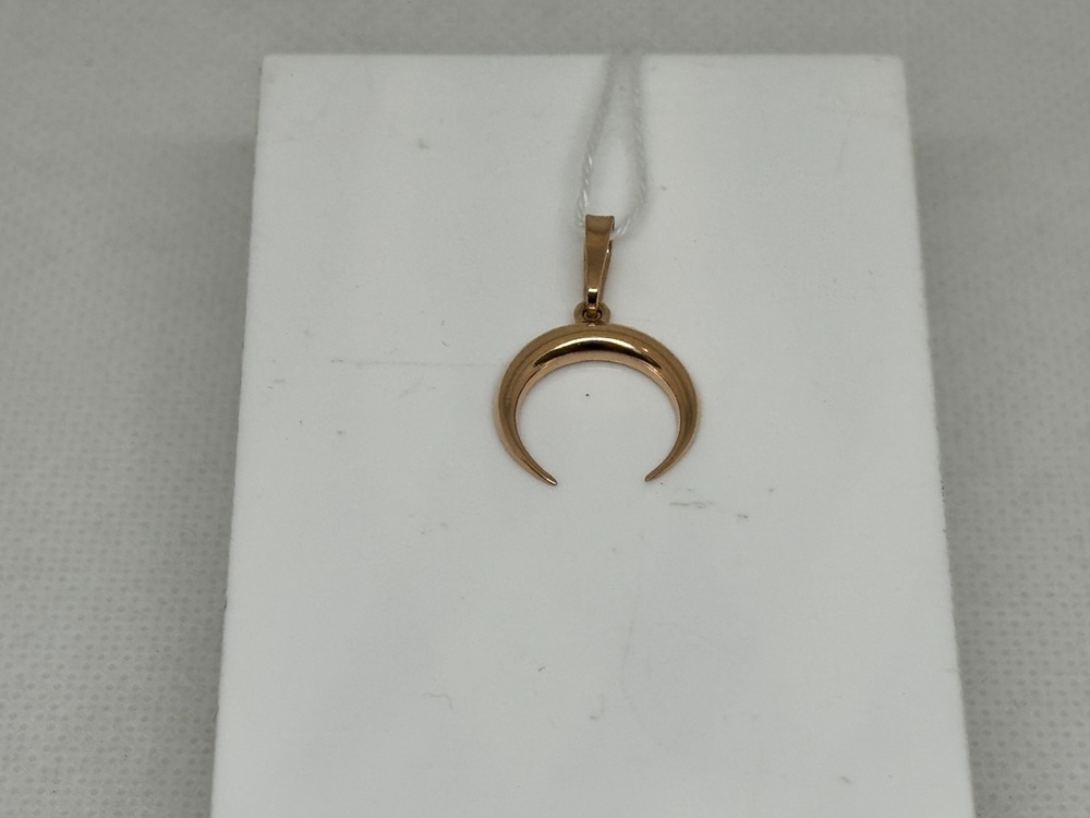 ПОДВЕСКА ПОЛУМЕСЯЦ БЕЗ КАМНЯ (Au 585)