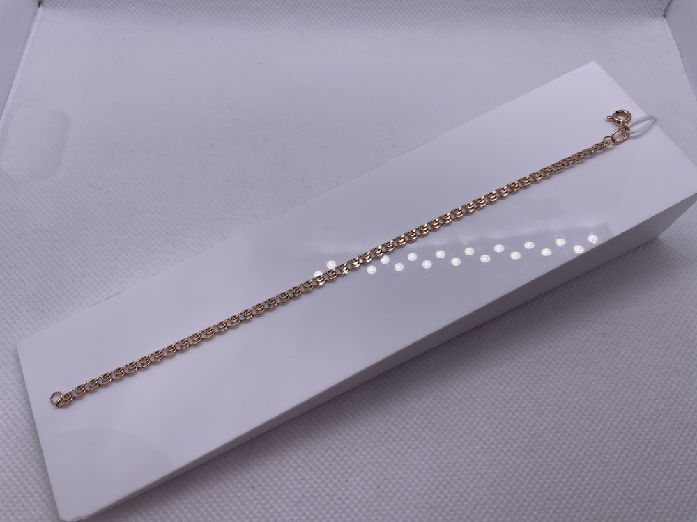 БРАСЛЕТ ПУСТОТЕЛЫЙ Лав Au 585