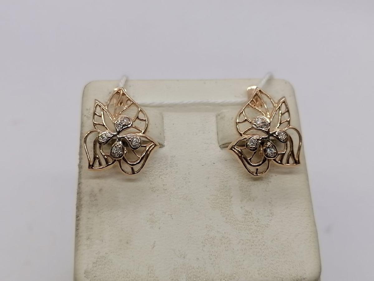 СЕРЬГИ С КАМНЯМИ (Au 585)