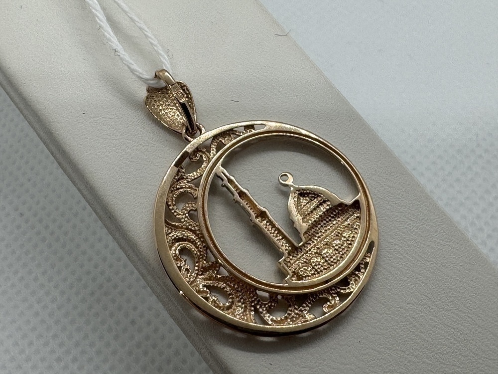 ПОДВЕСКА МЕЧЕТЬ БЕЗ КАМНЯ (Au 585)