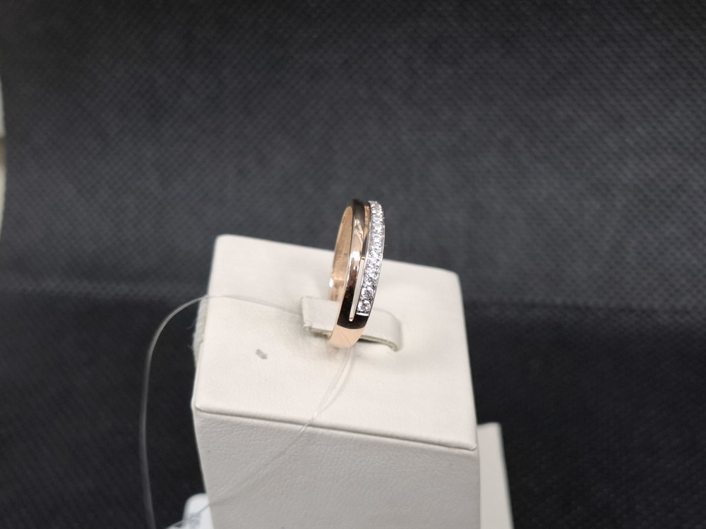 КОЛЬЦО С КАМНЯМИ (Au 585)