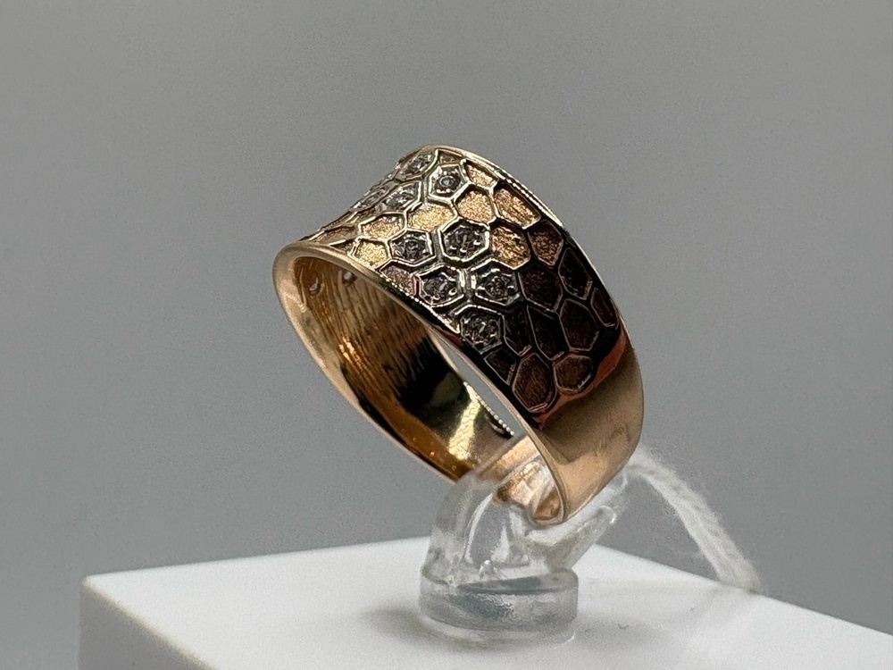 КОЛКМИ585 КОЛЬЦО С КАМНЯМИ (Au 585)