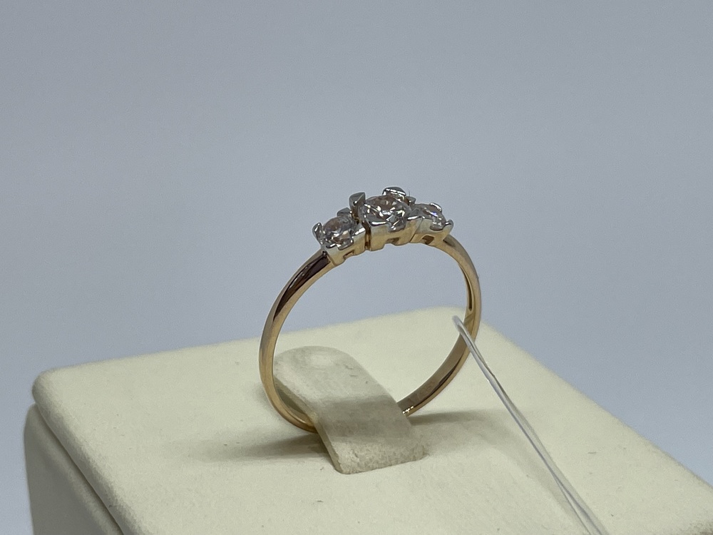 КОЛЬЦО С КАМНЯМИ (Au 585)