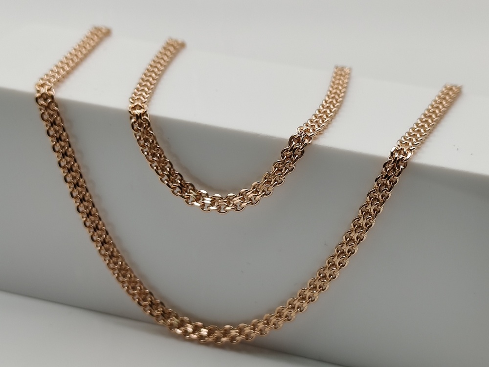 ЦПБМ585 ЦЕПЬ ПУСТОТЕЛАЯ Бисмарк машинный (Au 585)