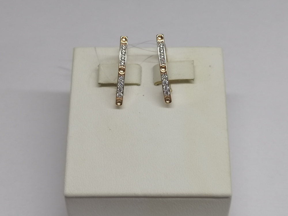 СЕРЬГИ С КАМНЯМИ (Au 585)