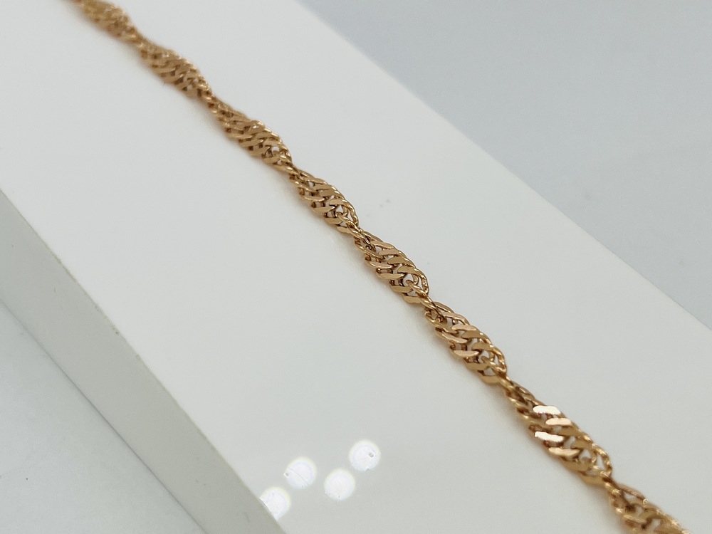 БРАСЛЕТ ПУСТОТЕЛЫЙ Сингапур (Au 585)