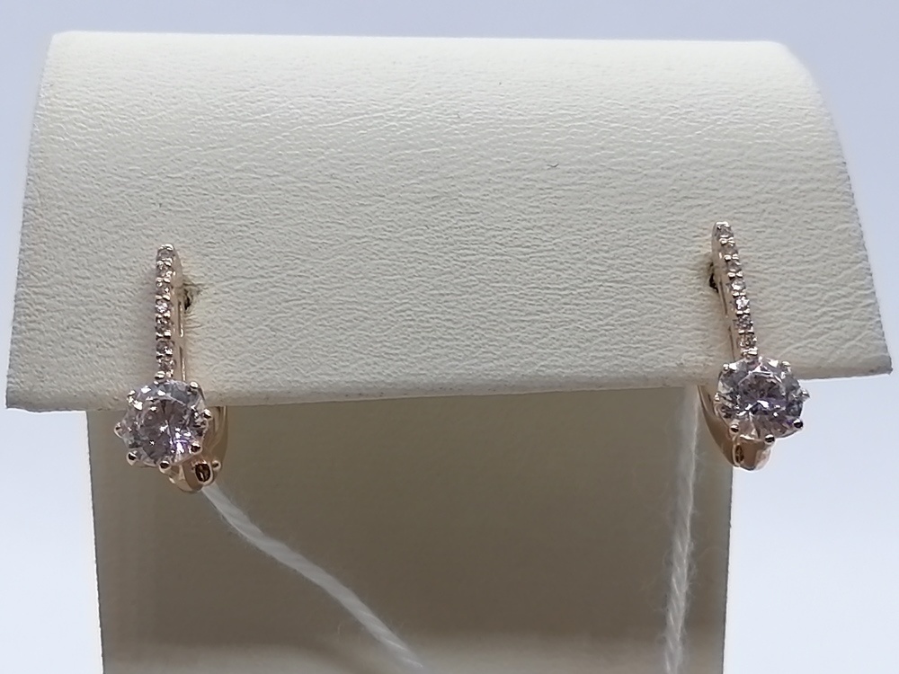 СЕРЬГИ С КАМНЯМИ (Au 585)