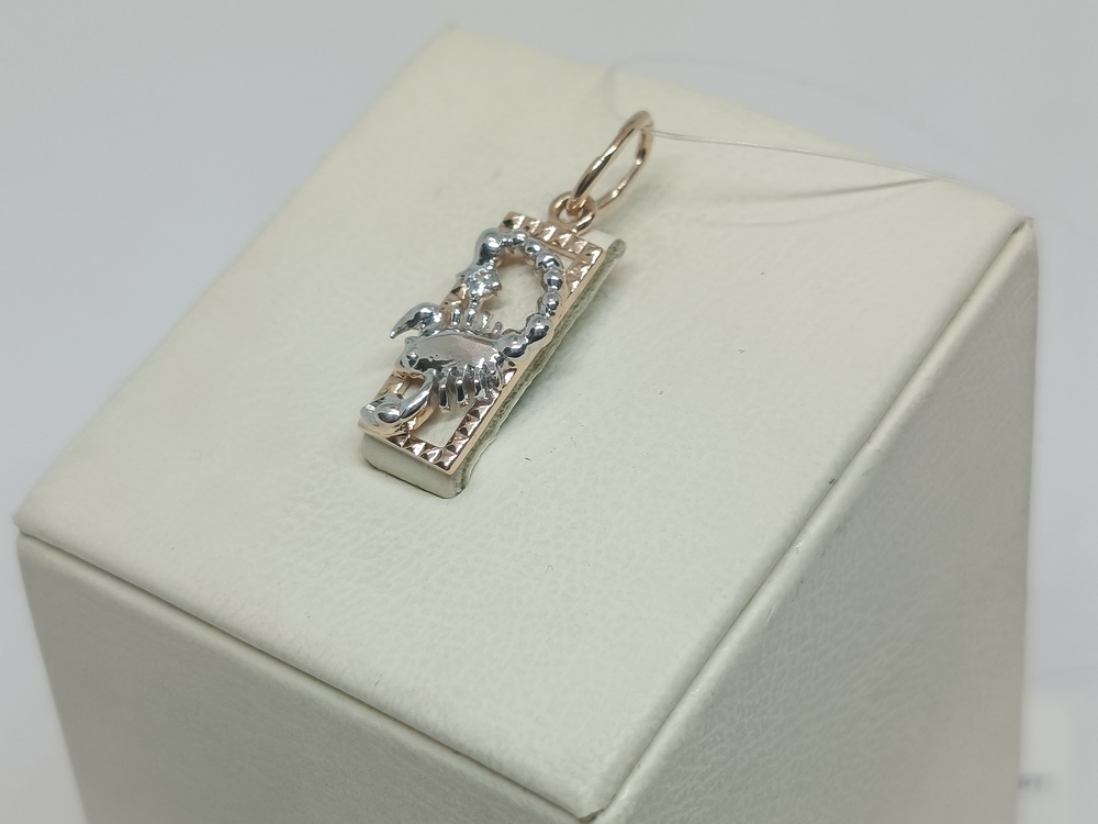 ПОДВЕСКА ЗНАК ЗОДИАКА СКОРПИОН (Au 585)