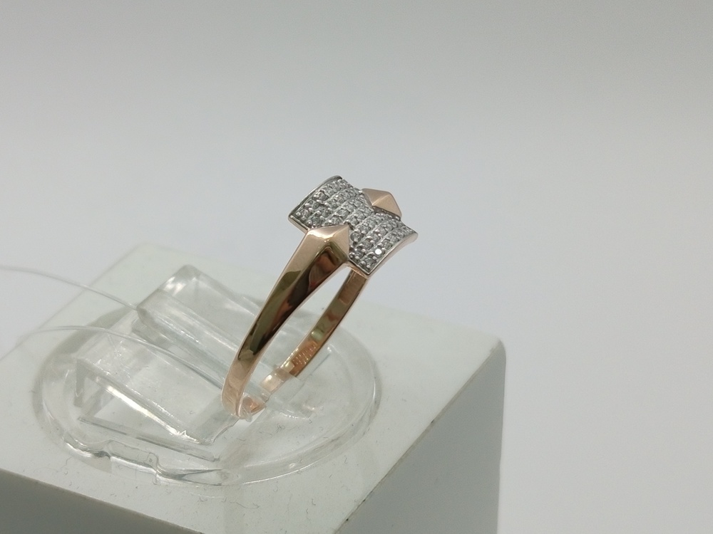 КОЛЬЦО С КАМНЯМИ (Au 585)