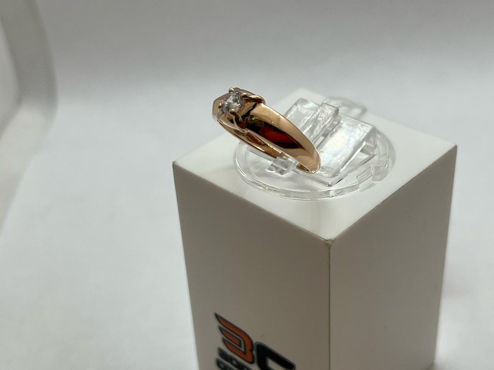 КОЛКМ585 КОЛЬЦО С КАМНЕМ (Au 585)