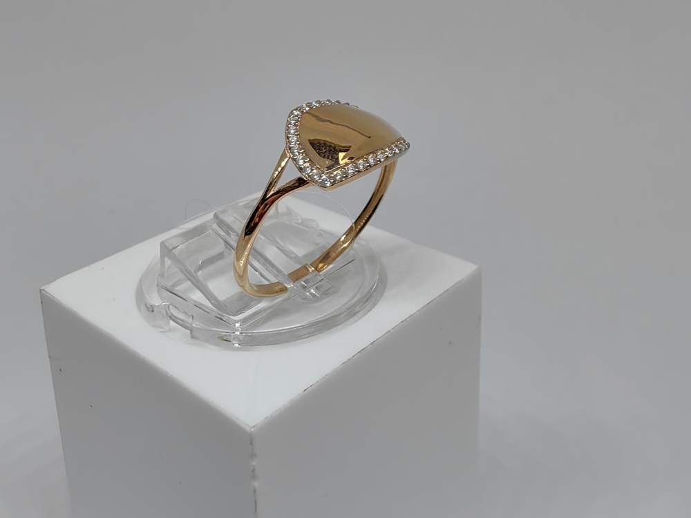 КОЛЬЦО С КАМНЯМИ (Au 585)