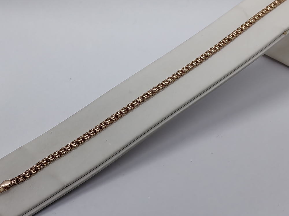 БЛБ585 БРАСЛЕТ ПОЛНОВЕСНЫЙ Бисмарк (Au 585)