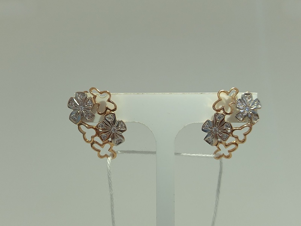 СЕРЬГИ С КАМНЯМИ (Au 585)