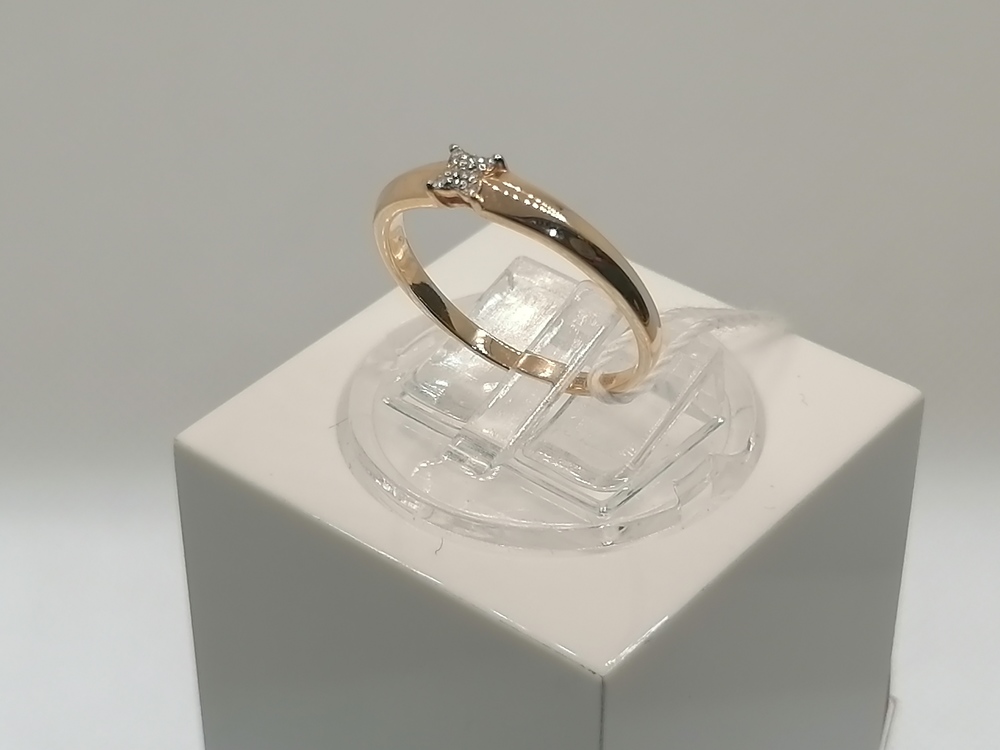 КОЛЬЦО С КАМНЯМИ (Au 585)