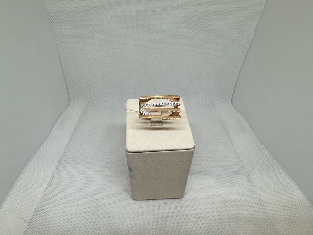 КОЛЬЦО С КАМНЯМИ (Au 585)