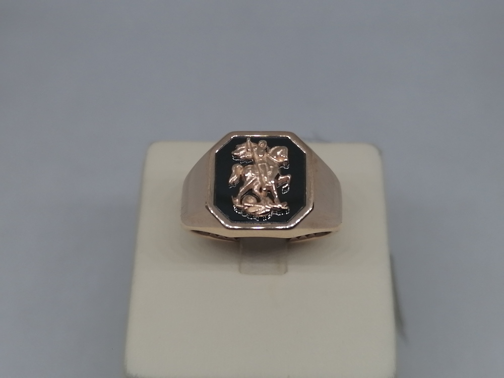 КОЛЬЦО ПЕЧАТКА с камнем (Au 585)