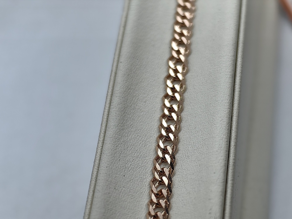 БРАСЛЕТ ПОЛНОВЕСНЫЙ Ромб двойной Au 585