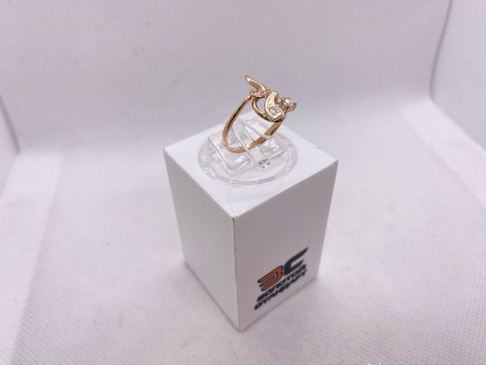 КОЛЬЦО С КАМНЯМИ (Au 585)