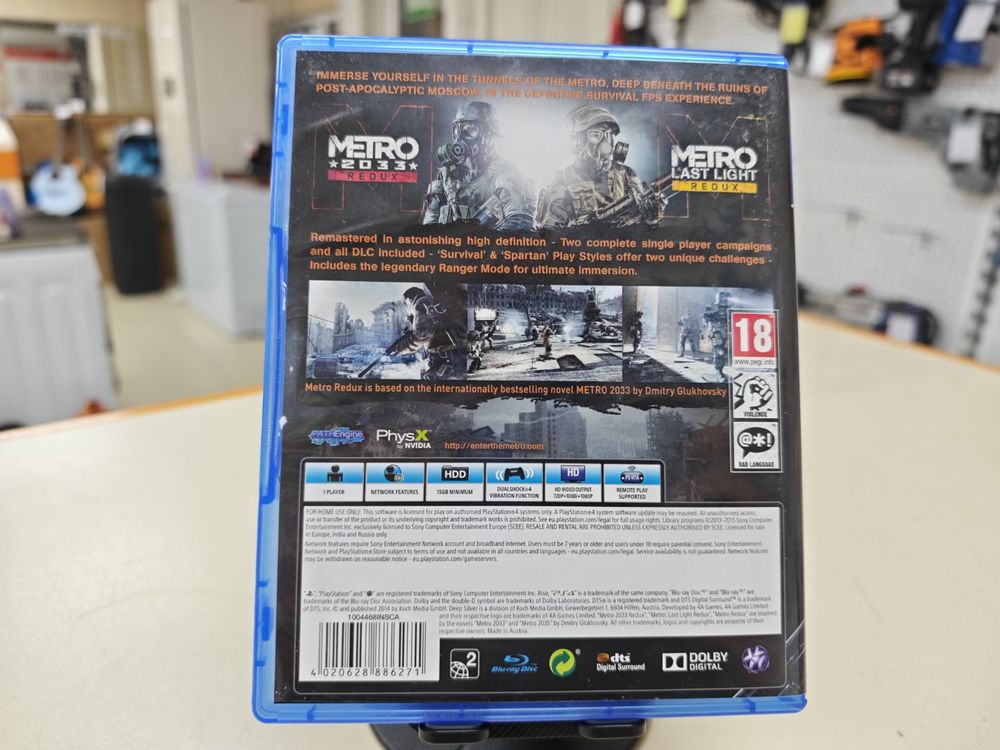 Игра Playstation 4 Metro Redux