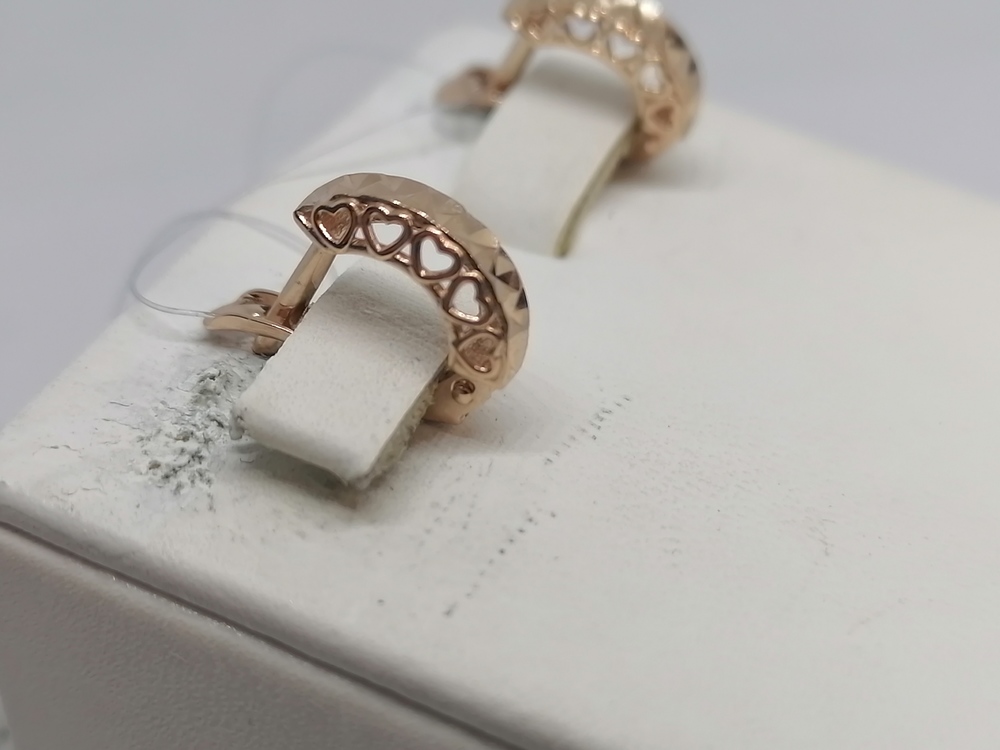 СЕРЬГИ БЕЗ КАМНЯ (Au 585)