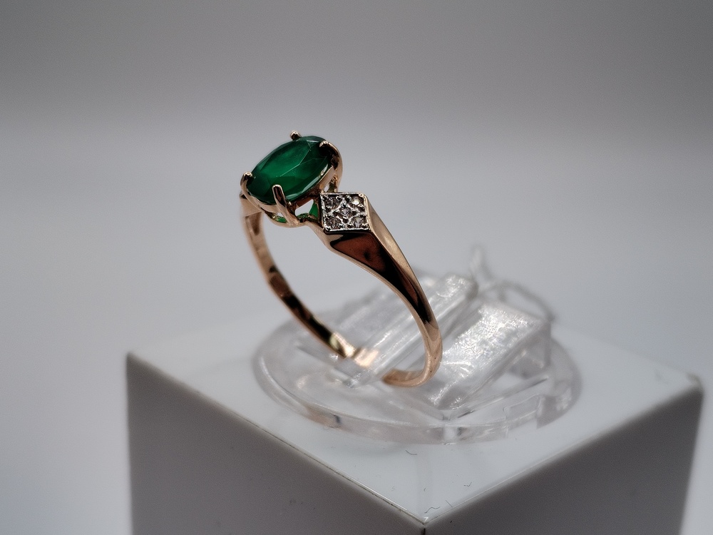 КОЛКМИ585 КОЛЬЦО С КАМНЯМИ (Au 585)